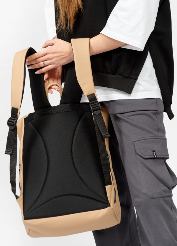 Рюкзак жіночий для ноутбуку Roll Top LTT бежевий