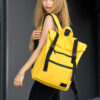 Женский рюкзак для ноутбука Sambag RollTop LTT желтый