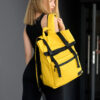 Женский рюкзак для ноутбука Sambag RollTop LTT желтый
