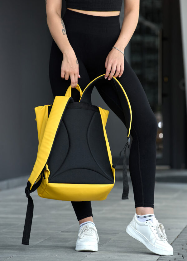 Женский рюкзак для ноутбука Sambag RollTop LTT желтый
