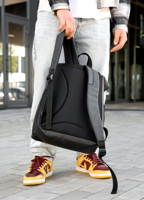 Мужской рюкзак роллтоп Sambag RollTop Milton черный