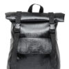 Рюкзак роллтоп жіночий RollTop Milton крокодил чорний