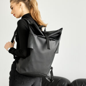 Женский рюкзак роллтоп Sambag RollTop KZN черный