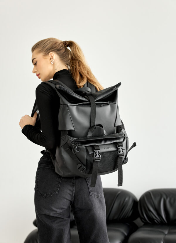 Женский рюкзак роллтоп Sambag RollTop KZN черный