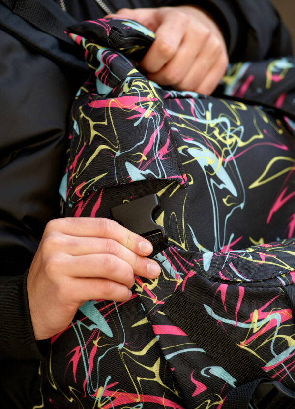 Рюкзак роллтоп чоловічий Sambag RollTop KZN чорний принт