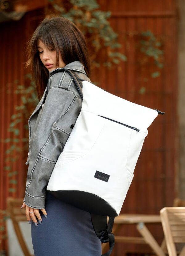 Женский рюкзак роллтоп Sambag Sambag RollTop X белый
