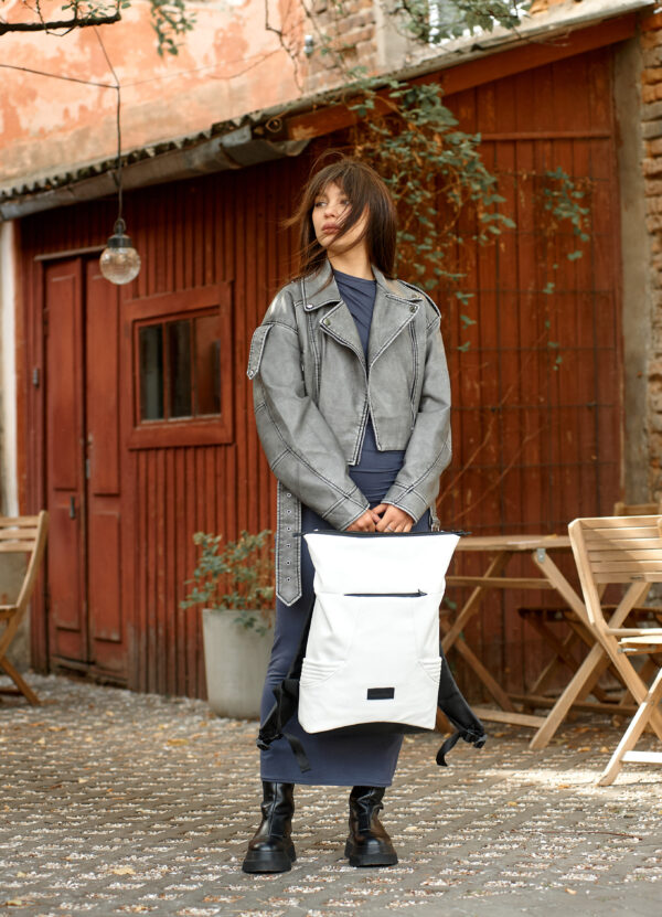 Женский рюкзак роллтоп Sambag Sambag RollTop X белый