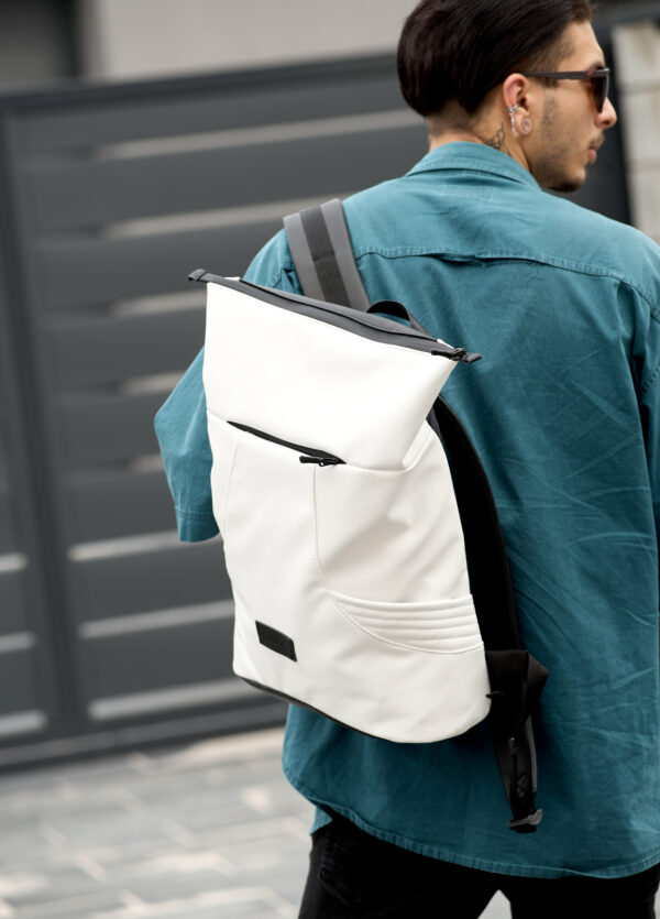 Рюкзак роллтоп чоловічий Sambag RollTop X білий