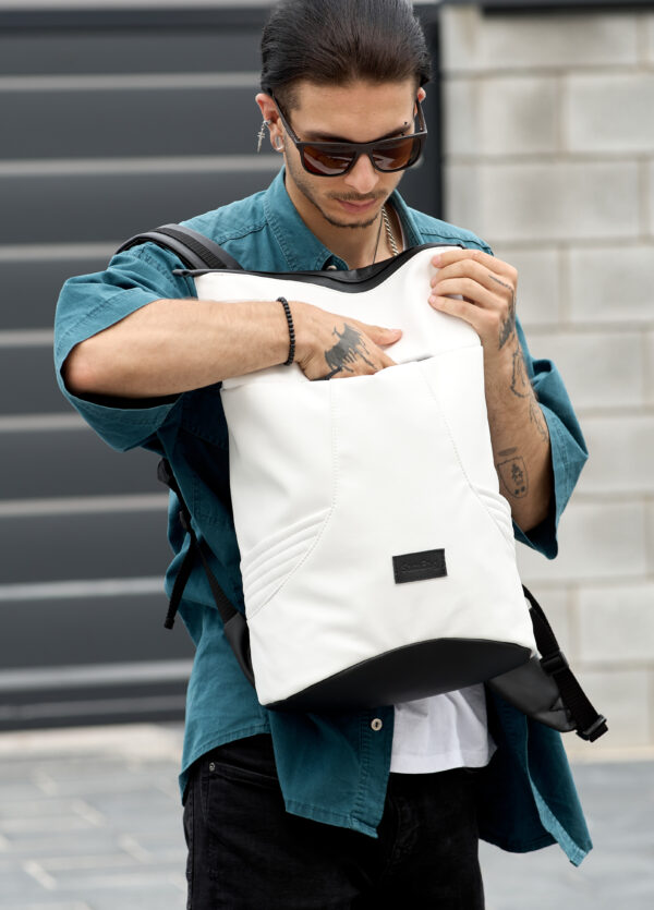 Рюкзак роллтоп чоловічий Sambag RollTop X білий