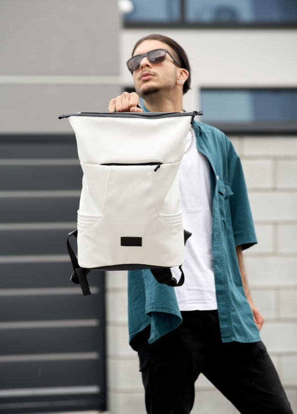 Рюкзак роллтоп чоловічий Sambag RollTop X білий