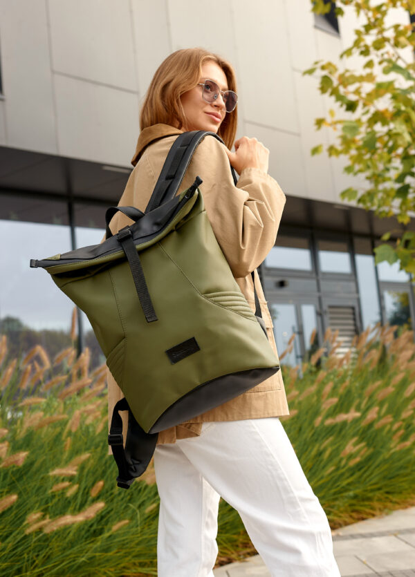 Женский рюкзак роллтоп Sambag RollTop X хаки