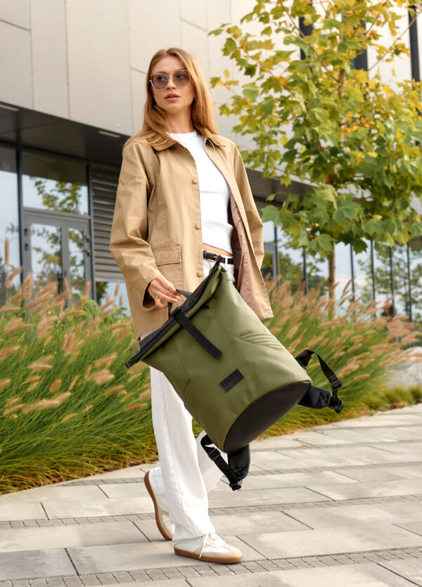 Женский рюкзак роллтоп Sambag RollTop X хаки