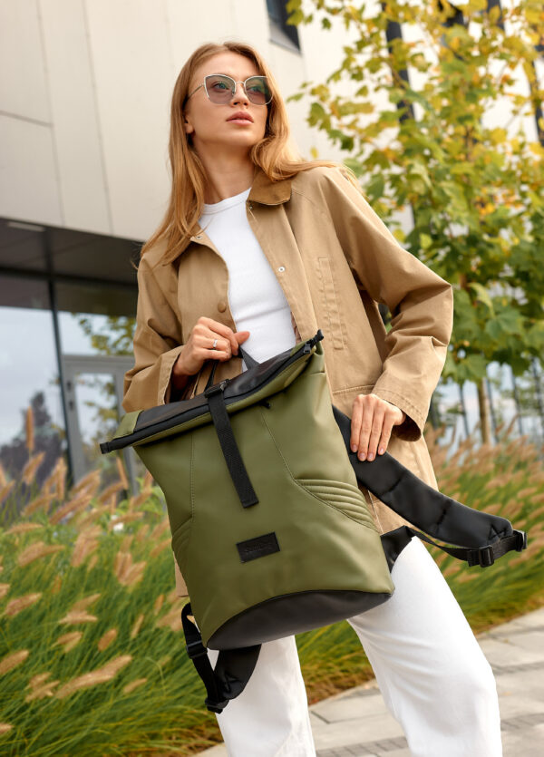 Женский рюкзак роллтоп Sambag RollTop X хаки