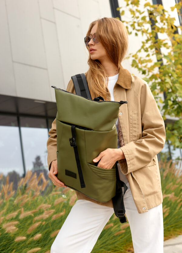 Женский рюкзак роллтоп Sambag RollTop X хаки