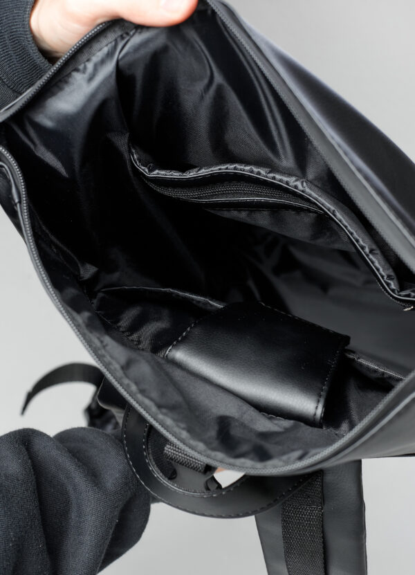 Рюкзак роллтоп чоловічий Sambag RollTop X чорний із сірим