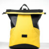 Женский рюкзак роллтоп Sambag RollTop X черный с желтым