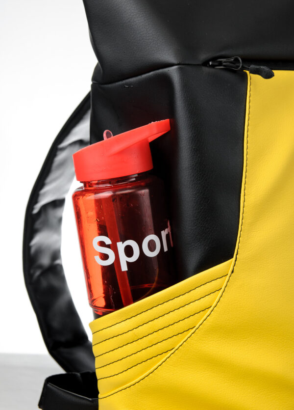 Женский рюкзак роллтоп Sambag RollTop X черный с желтым