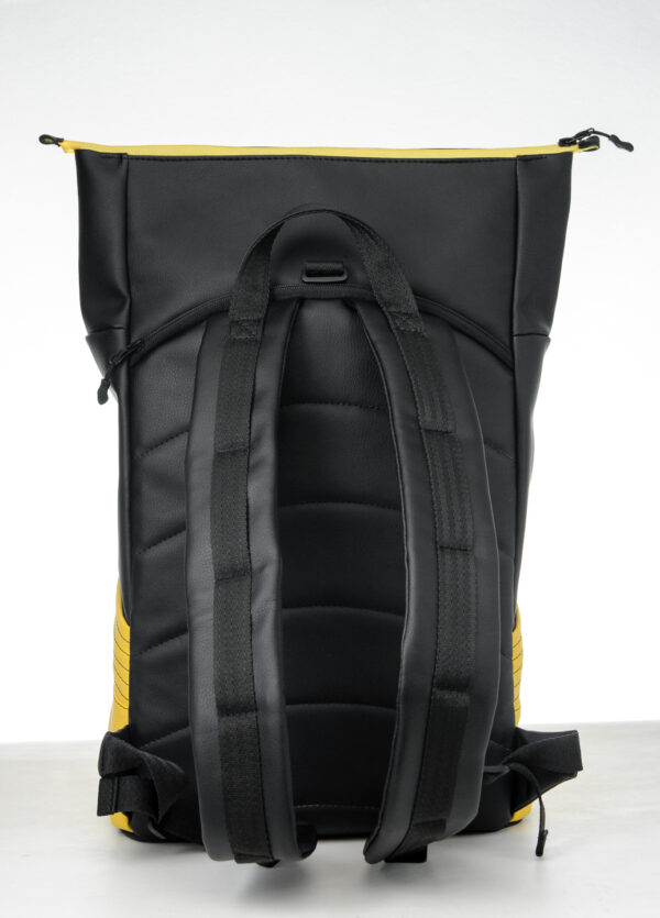 Женский рюкзак роллтоп Sambag RollTop X черный с желтым