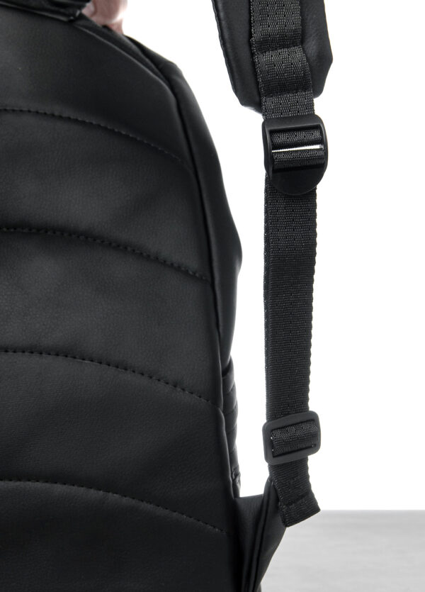 Женский рюкзак роллтоп Sambag RollTop MQN черный с серебряным