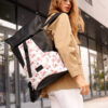 Женский рюкзак роллтоп Sambag RollTop X с принтом черный