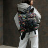 Женский рюкзак роллтоп Sambag RollTop Double черный принт