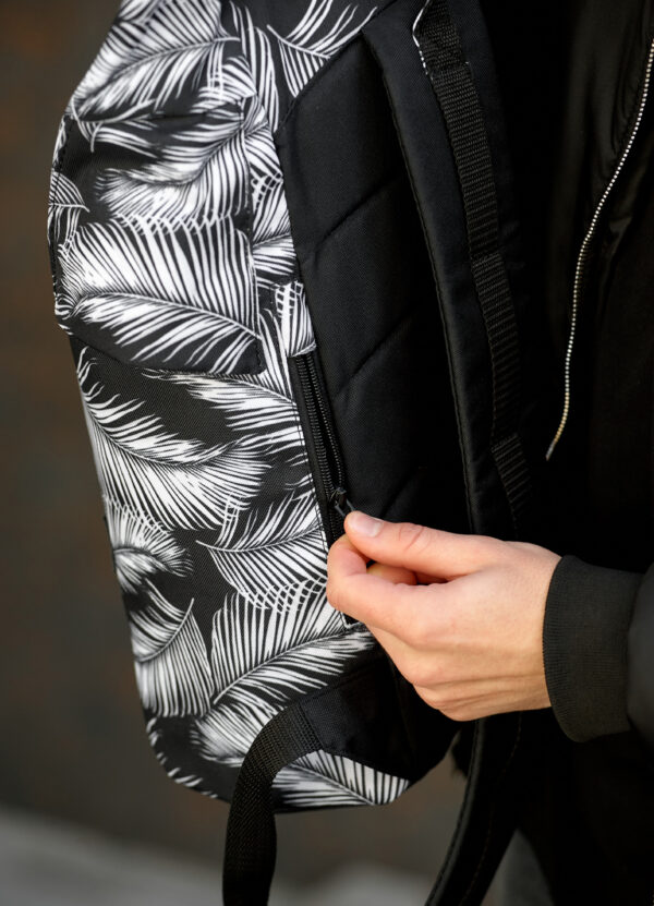 Мужской рюкзак роллтоп Sambag RollTop Double черный с принтом