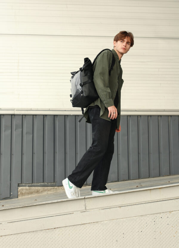 Рюкзак чоловічий Sambag RollTop Hacking чорний