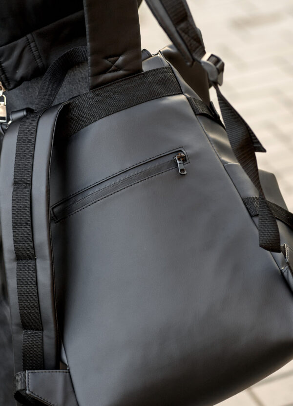 Рюкзак чоловічий Sambag RollTop Hacking принт чорний