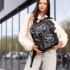 Женский рюкзак Sambag Aura принт черный