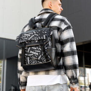 Мужской рюкзак Sambag Aura принт черный