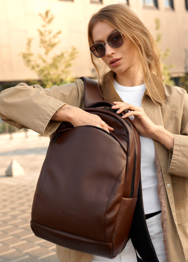 Рюкзак жіночий Sambag Zard LZN шоколадний