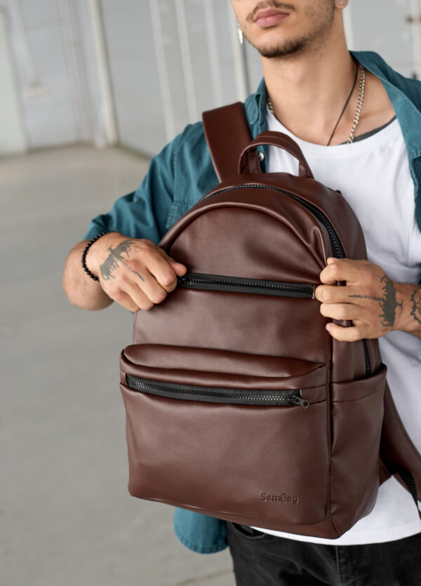 Мужской рюкзак Sambag Zard LKT шоколадный