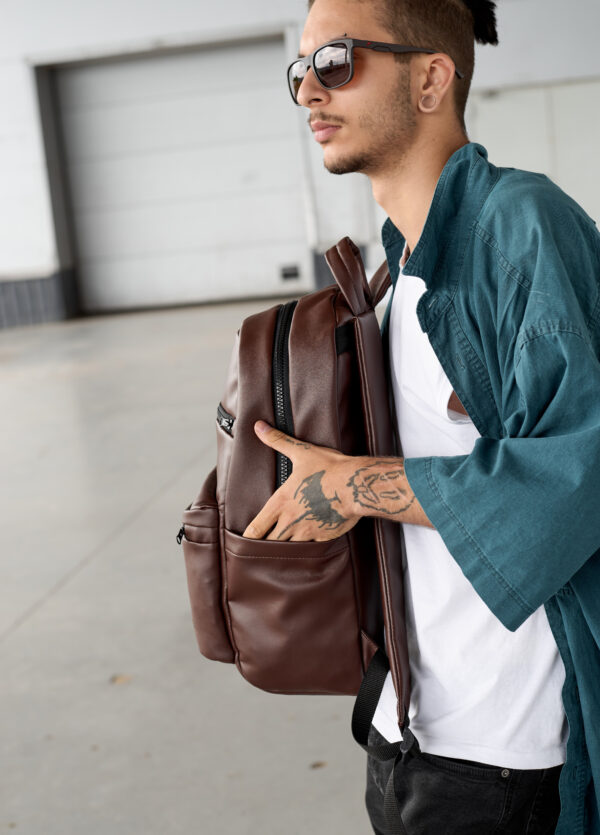 Мужской рюкзак Sambag Zard LKT шоколадный