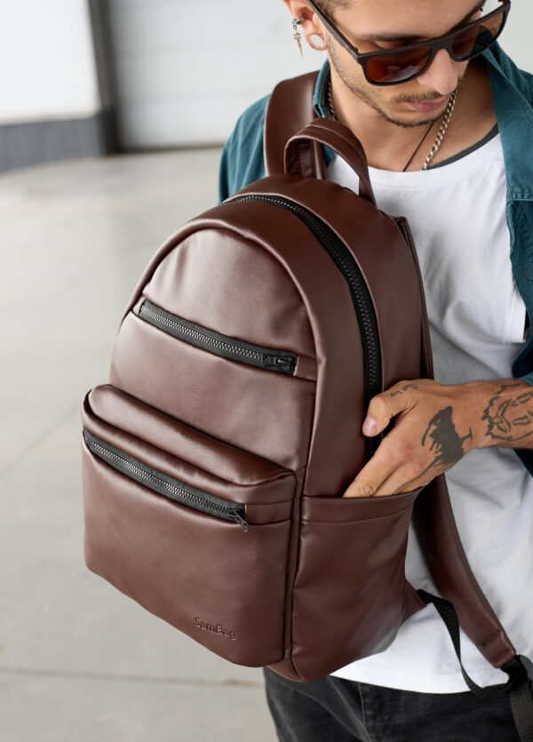 Мужской рюкзак Sambag Zard LKT шоколадный