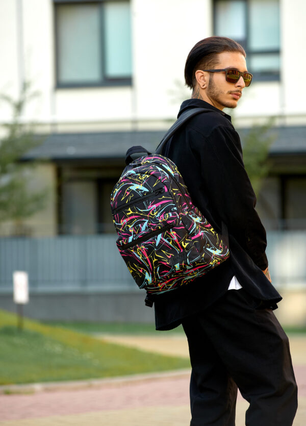 Мужской рюкзак Sambag Zard LKT с черным принтом