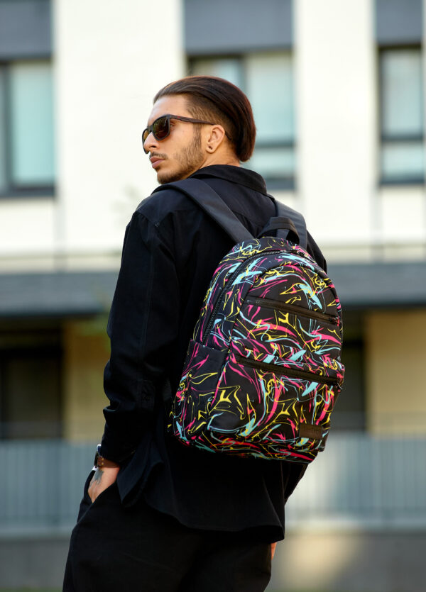 Мужской рюкзак Sambag Zard LKT с черным принтом
