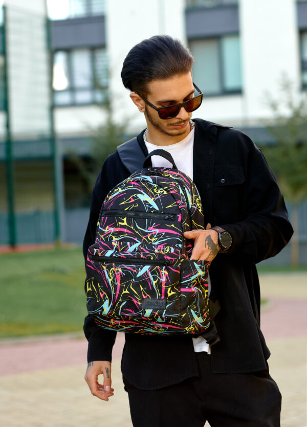 Мужской рюкзак Sambag Zard LKT с черным принтом