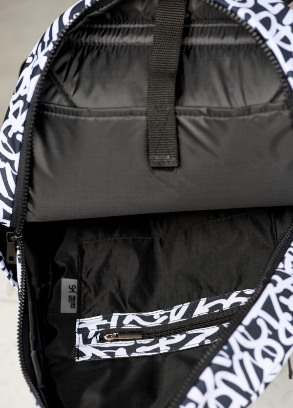 Мужской рюкзак Sambag Zard LKT принт белый с черным