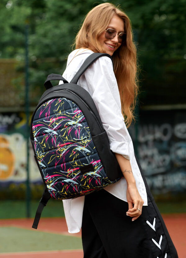 Женский рюкзак Zard LRT черный с принтом