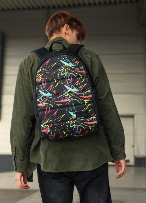 Мужской рюкзак Sambag Zard LRT черный с принтом