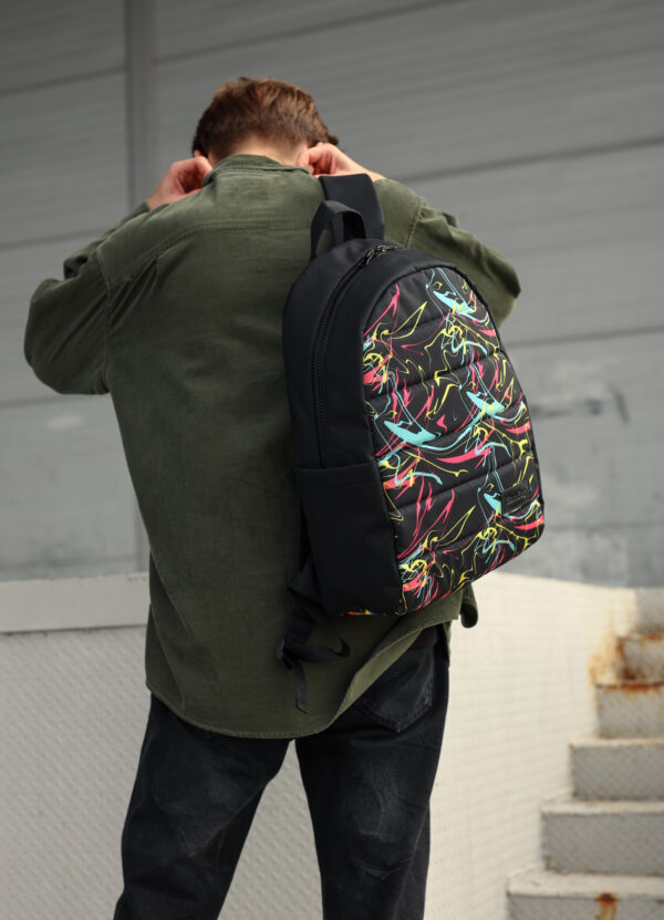 Мужской рюкзак Sambag Zard LRT черный с принтом