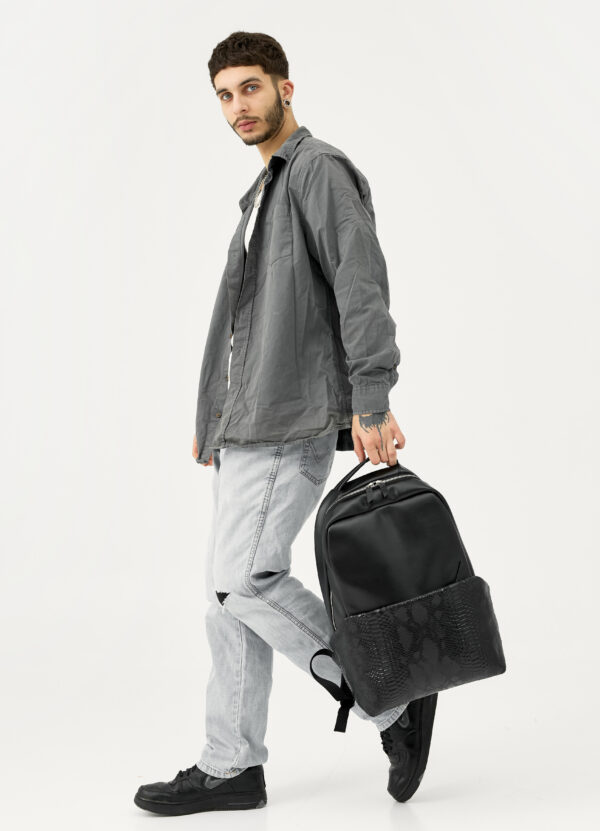 Мужской рюкзак Sambag Zard Dart черный крокодил