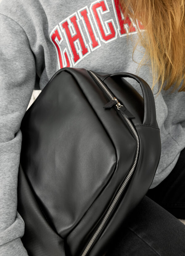 Женский рюкзак Sambag Zard Dart черный с перфорацией