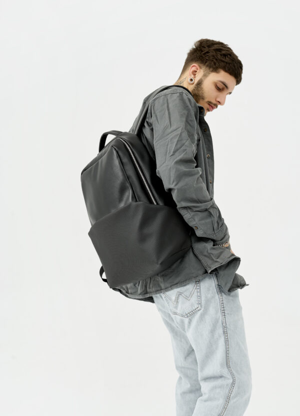 Мужской рюкзак Sambag Zard Dart черный с перфорацией