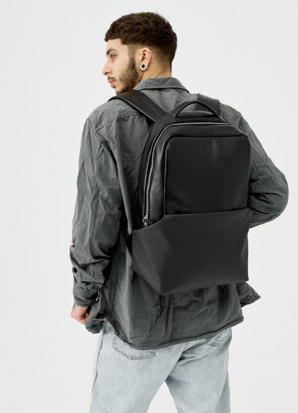 Мужской рюкзак Sambag Zard Dart черный с перфорацией