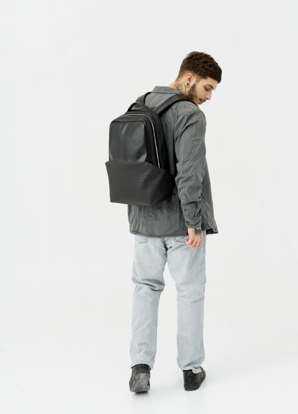 Мужской рюкзак Sambag Zard Dart черный с перфорацией