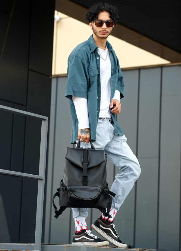 Мужской рюкзак Sambag ReneDouble черный