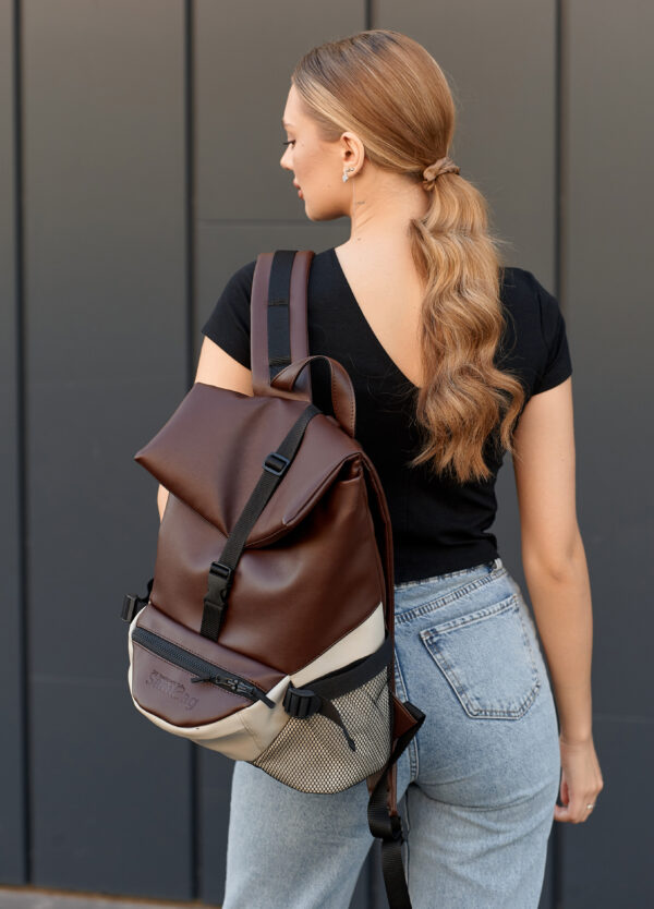 Рюкзак жіночий Sambag ReneDouble шоколадний