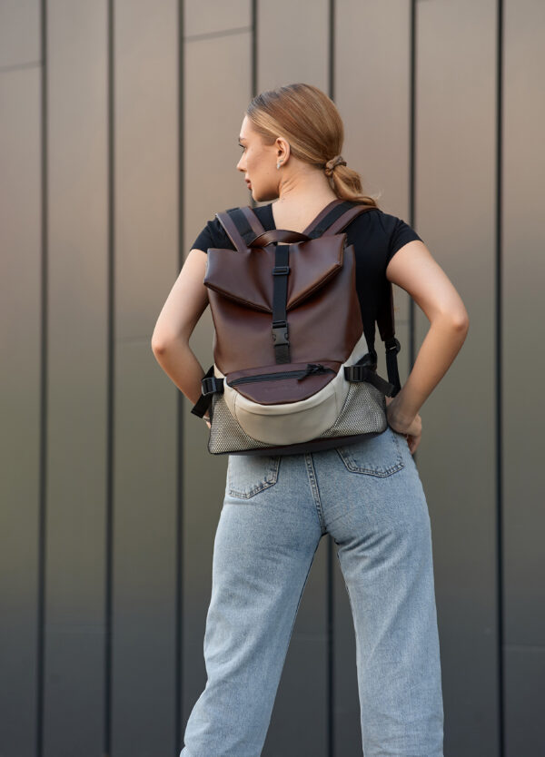 Рюкзак жіночий Sambag ReneDouble шоколадний