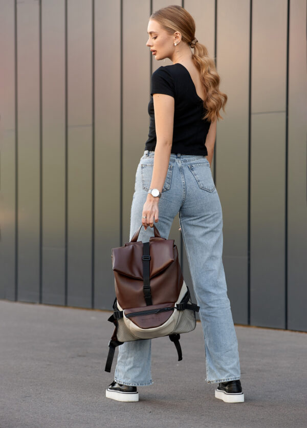 Рюкзак жіночий Sambag ReneDouble шоколадний